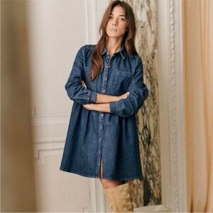 Sézane Leana Denim Dress (EU34)